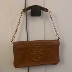 Tory Burch leather clutch